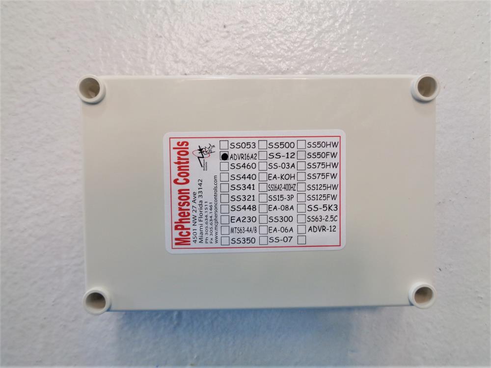 McPherson Controls Hybrid Universal Analog Digital Voltage Regulator ADVR16A2